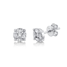 0.53CT DIAMOND MARQUISE STUD EARRING