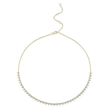 2.74CT DIAMOND PEAR TENNIS NECKLACE