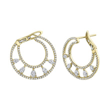 1.09CT DIAMOND PEAR EARRING