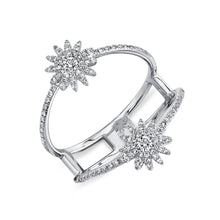 0.35CT DIAMOND STARBURST RING