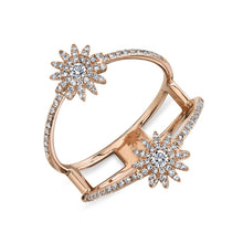 0.35CT DIAMOND STARBURST RING