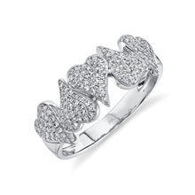 0.35CT DIAMOND PAVE HEART RING