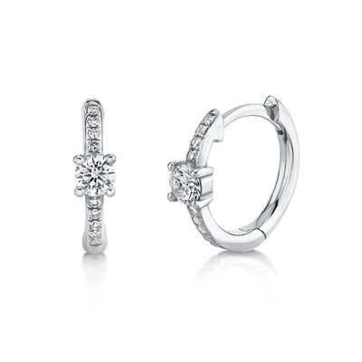 0.25CT DIAMOND HUGGIE EARRING