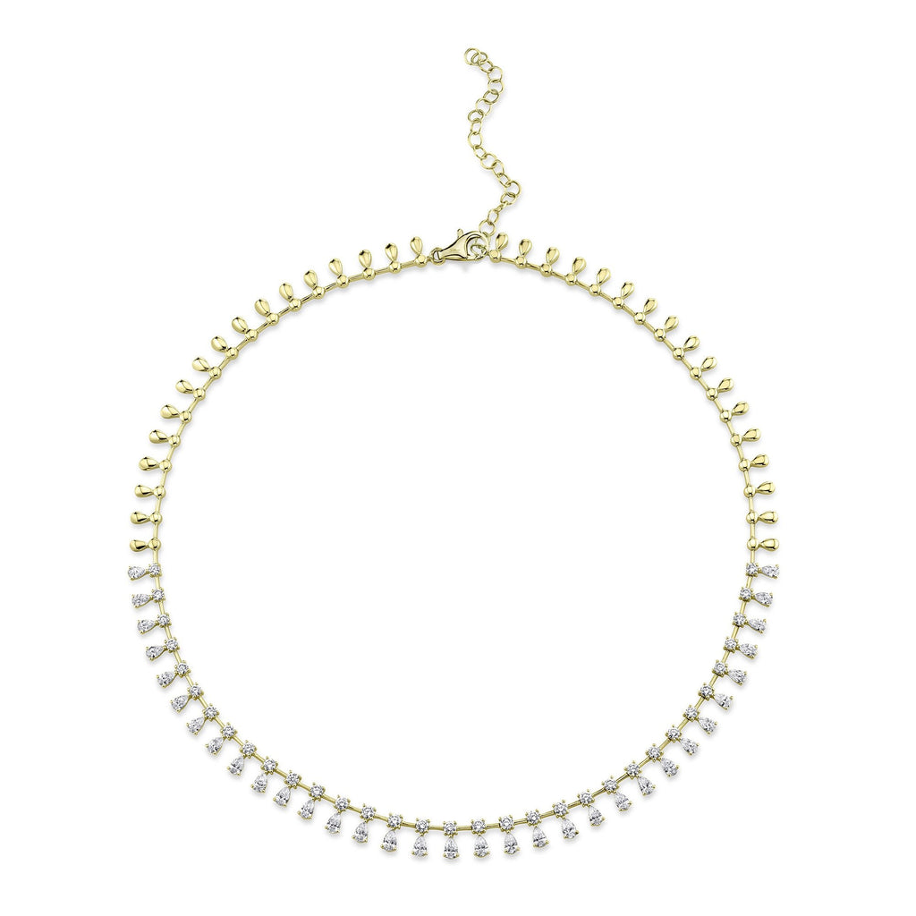 4.38CT DIAMOND PEAR NECKLACE