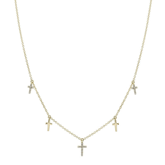 shy-creation-0-09ct-diamond-cross-necklace-sc55020244