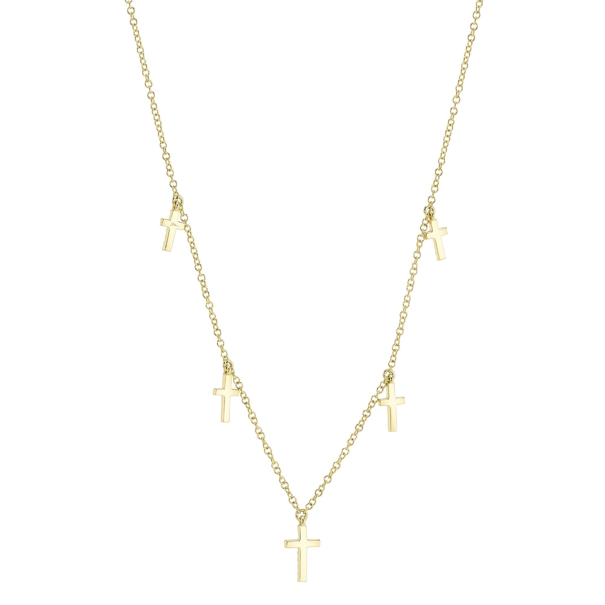 shy-creation-0-09ct-diamond-cross-necklace-sc55020244