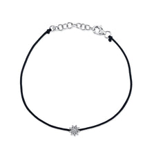 Shy Creation 0.06Ct Diamond Starburst String Bracelet SC55020574