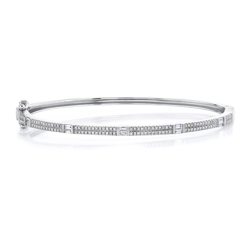 0.49CT DIAMOND BAGUETTE BANGLE