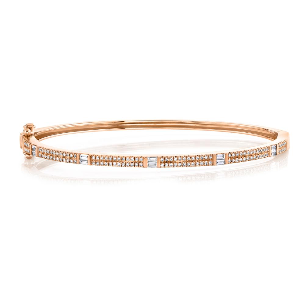 0.49CT DIAMOND BAGUETTE BANGLE