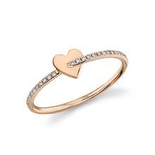 Shy Creation 0.07Ct Diamond Heart Ring SC55020730