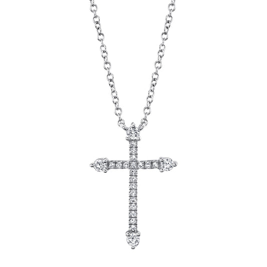 shy-creation-0-17ct-diamond-cross-necklace-sc55020905