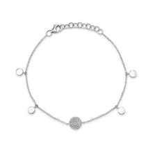 Shy Creation 0.09Ct Diamond Pave Circle Bracelet SC55021019