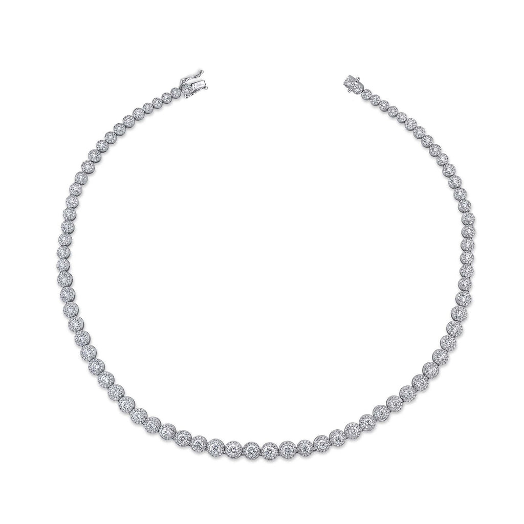 8.88CT DIAMOND TENNIS NECKLACE