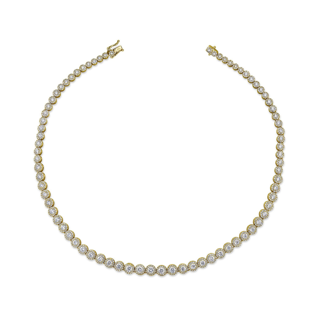 8.88CT DIAMOND TENNIS NECKLACE