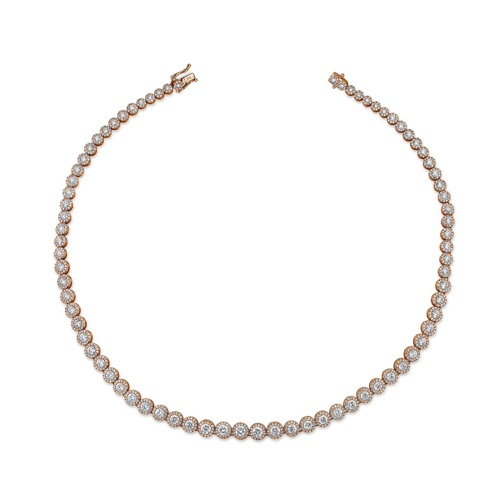8.88CT DIAMOND TENNIS NECKLACE