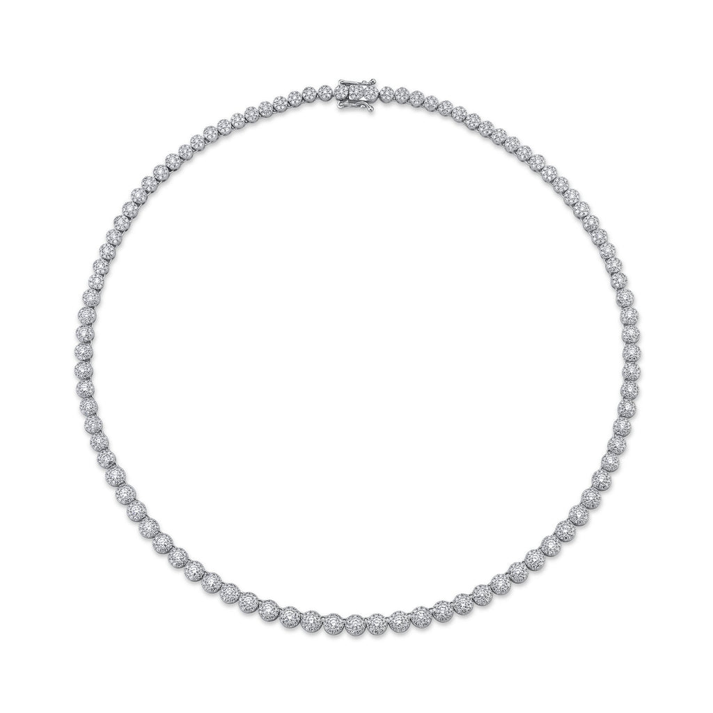 5.37CT DIAMOND TENNIS NECKLACE