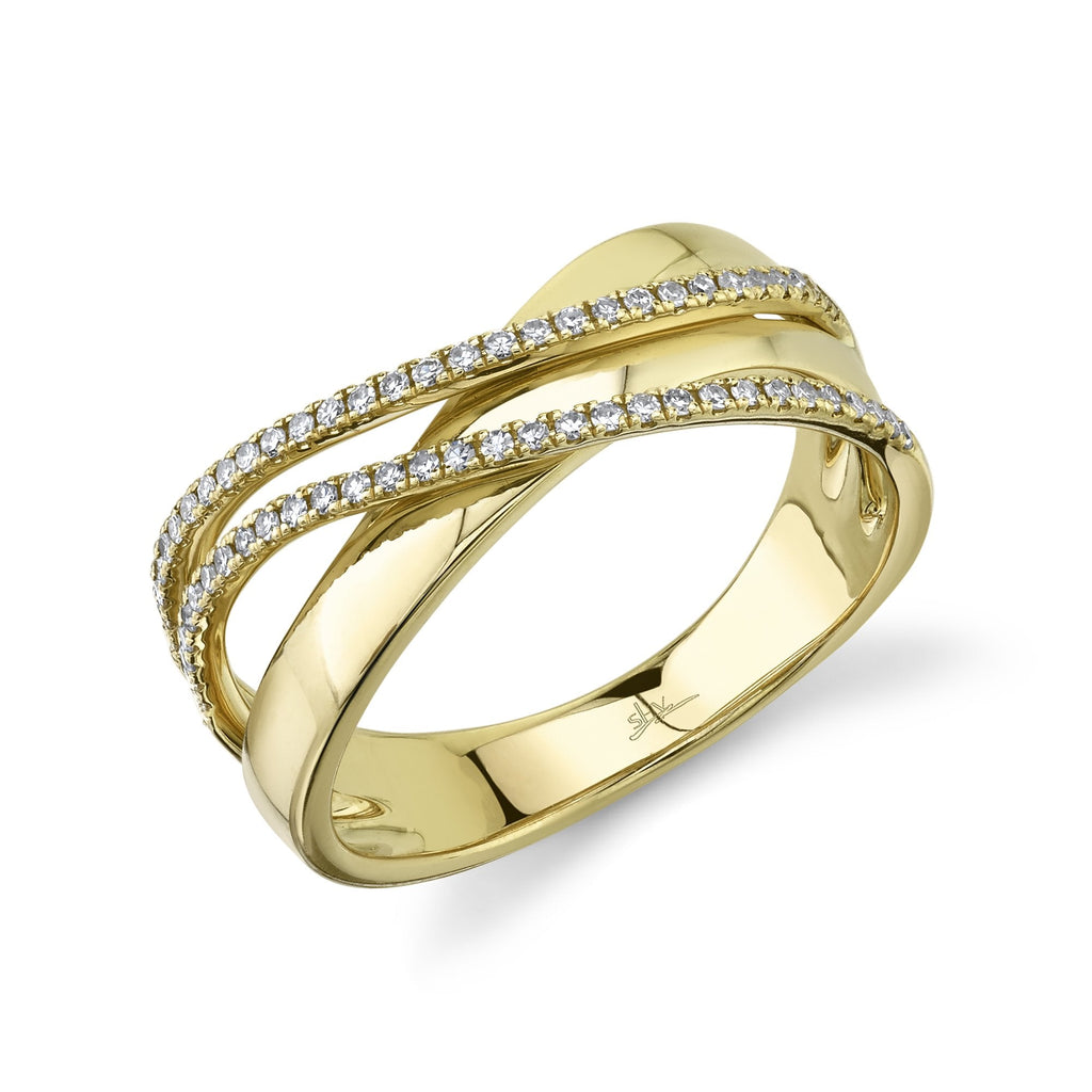 Shy Creation 0.19Ct Diamond Bridge Ring SC55021092