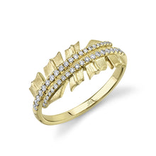 Shy Creation 0.20Ct Diamond Leaf Matte Ring SC55021119