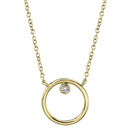 shy-creation-0-03ct-diamond-bezel-circle-necklace-sc55021212