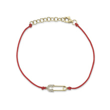 Shy Creation 0.06Ct Diamond Safety Pin String Bracelet SC55021251