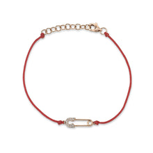 Shy Creation 0.06Ct Diamond Safety Pin String Bracelet SC55021252