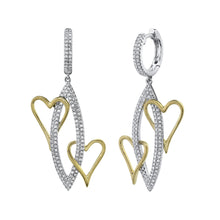 0.53CT DIAMOND OPEN HEART EARRING