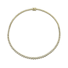 3.53CT DIAMOND BEZEL TENNIS NECKLACE