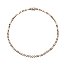 3.53CT DIAMOND BEZEL TENNIS NECKLACE