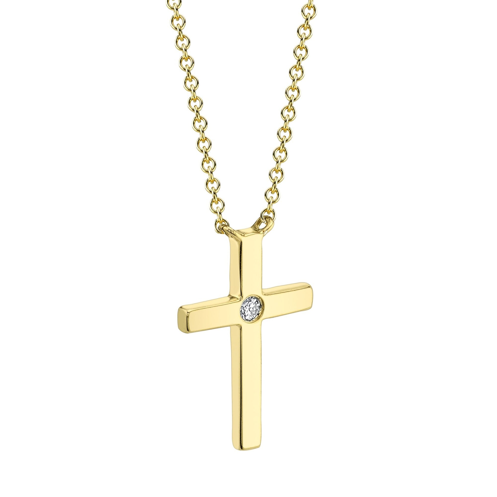 shy-creation-0-03ct-diamond-bezel-cross-necklace-sc55021364