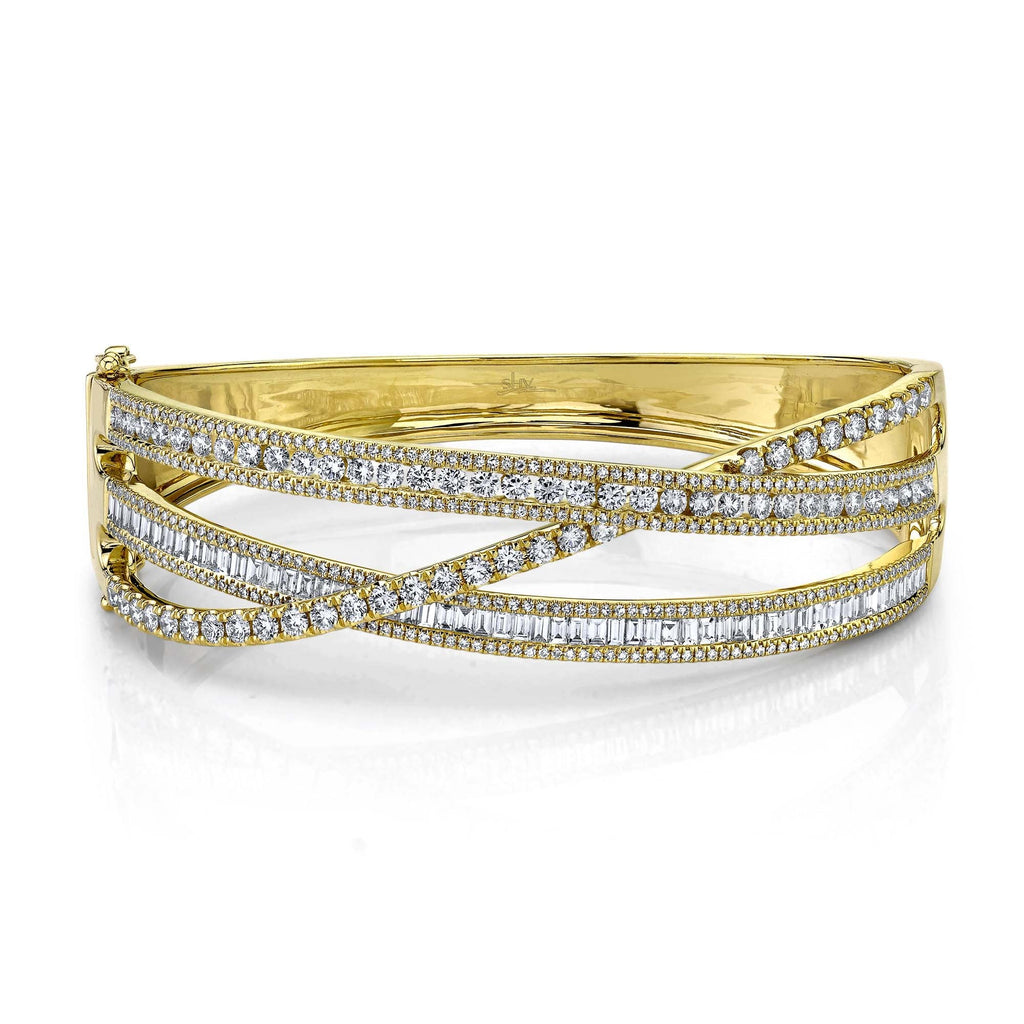 3.97CT DIAMOND BAGUETTE BANGLE