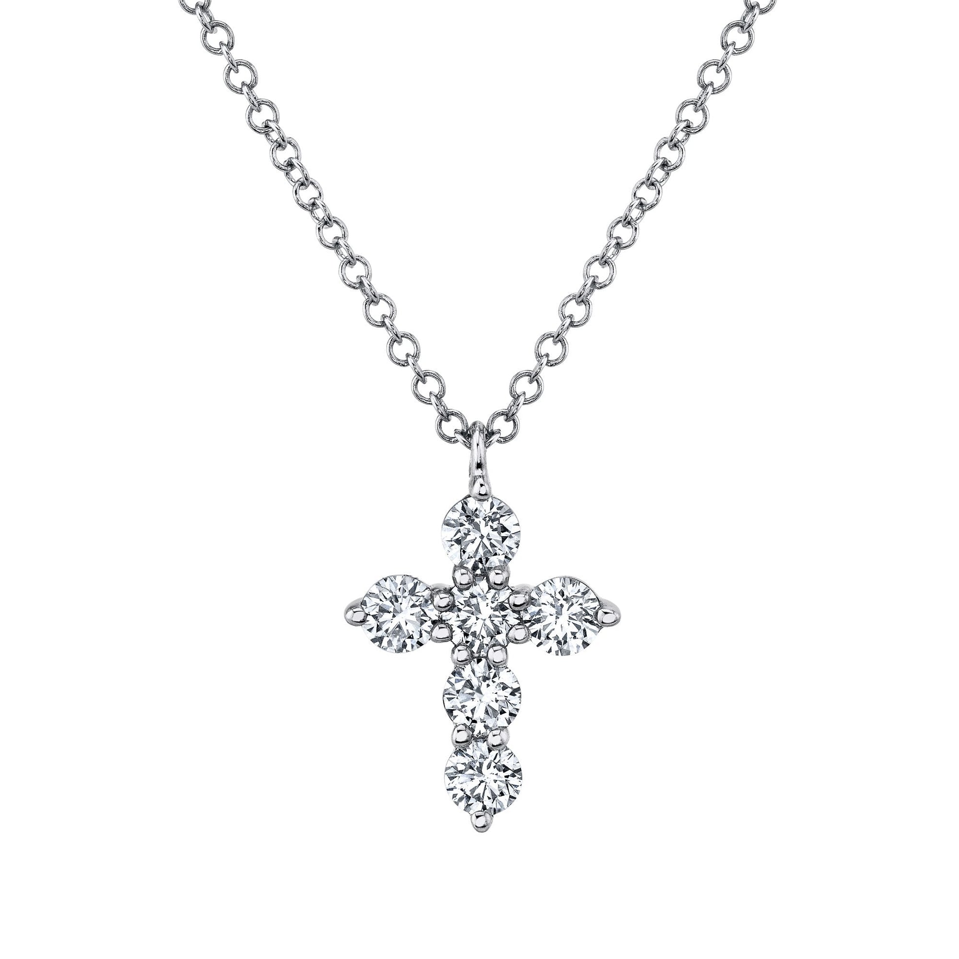 shy-creation-0-50ct-diamond-cross-necklace-sc55021390