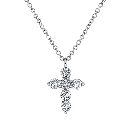 shy-creation-0-50ct-diamond-cross-necklace-sc55021390