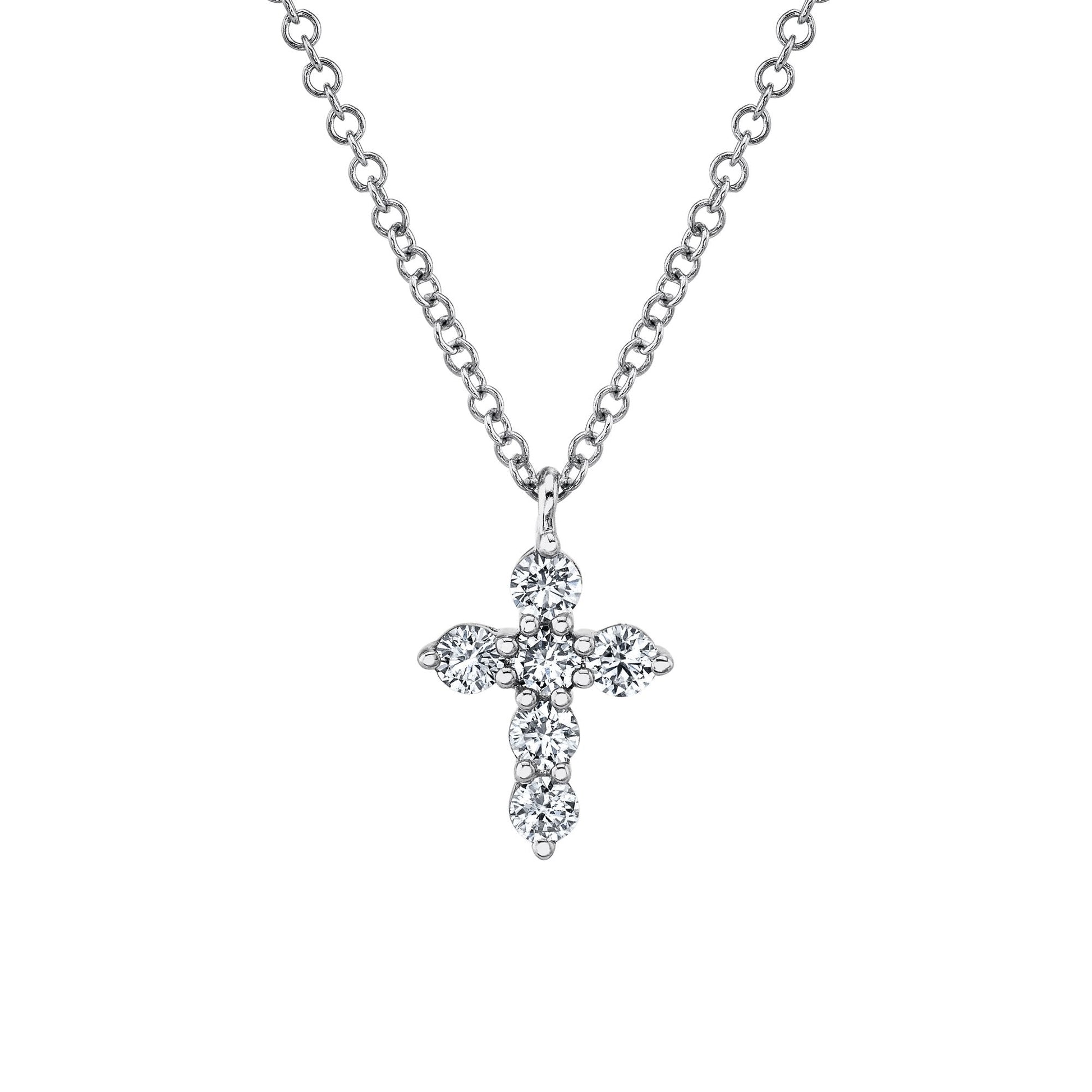 shy-creation-0-25ct-diamond-cross-necklace-sc55021393