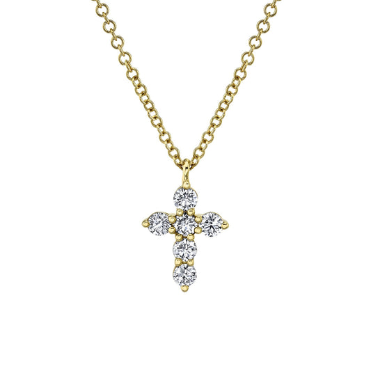 shy-creation-0-25ct-diamond-cross-necklace-sc55021394