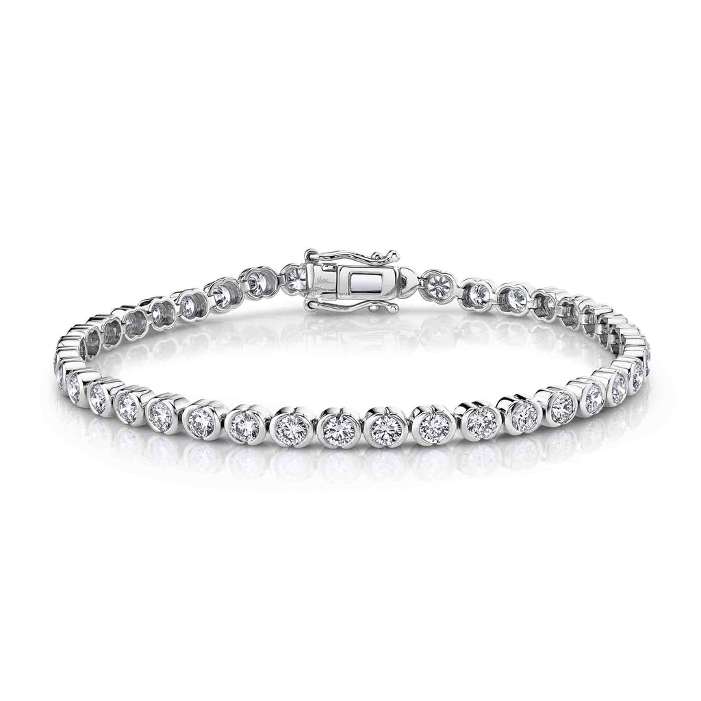 4.45CT DIAMOND BEZEL TENNIS BRACELET