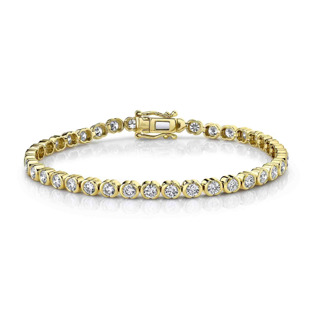 4.45CT DIAMOND BEZEL TENNIS BRACELET