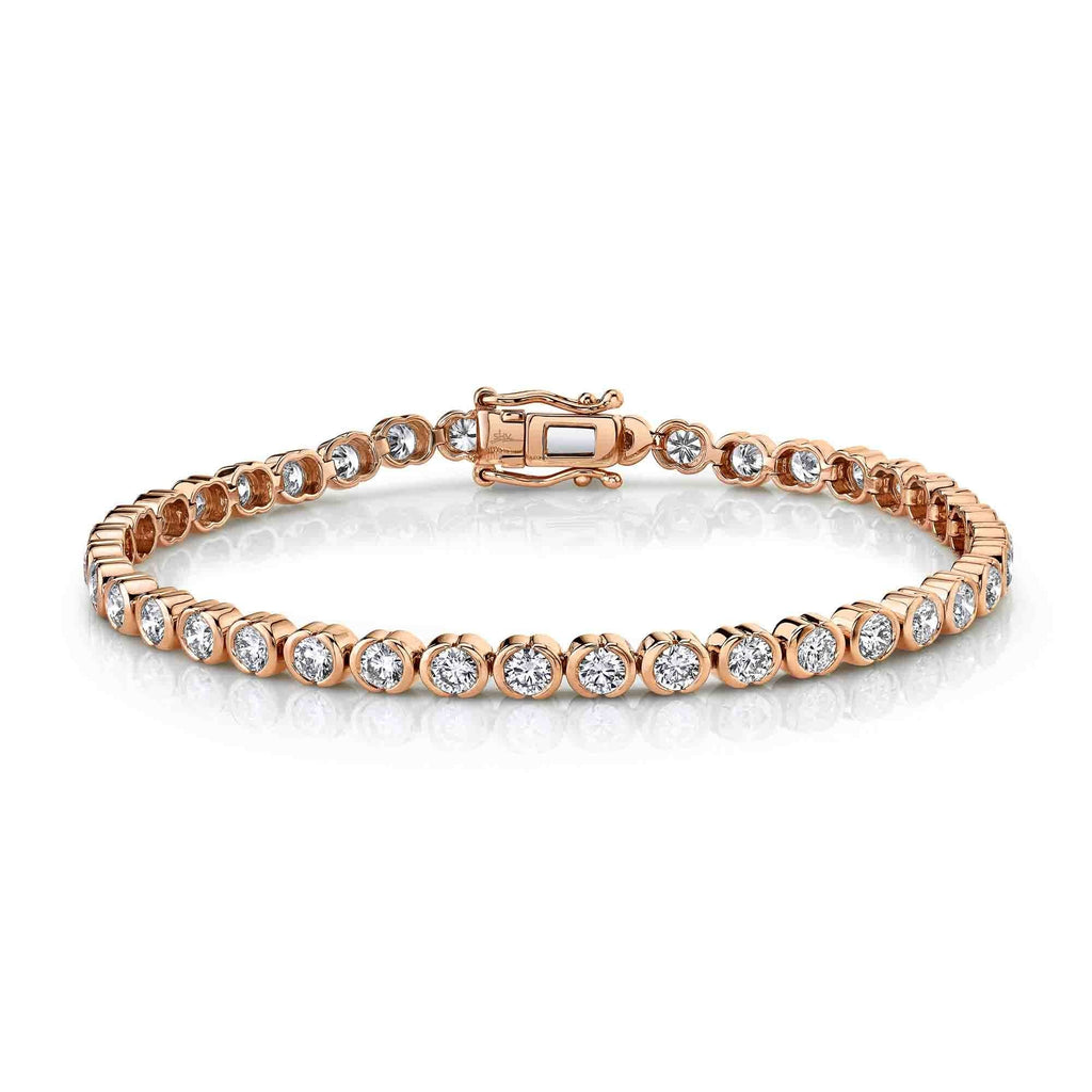 4.45CT DIAMOND BEZEL TENNIS BRACELET
