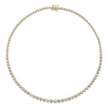 4.57CT DIAMOND BEZEL TENNIS NECKLACE