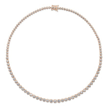 4.57CT DIAMOND BEZEL TENNIS NECKLACE