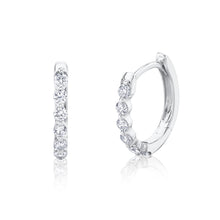 Shy Creation 0.26Ct Diamond Oval Huggie Earring SC55021641