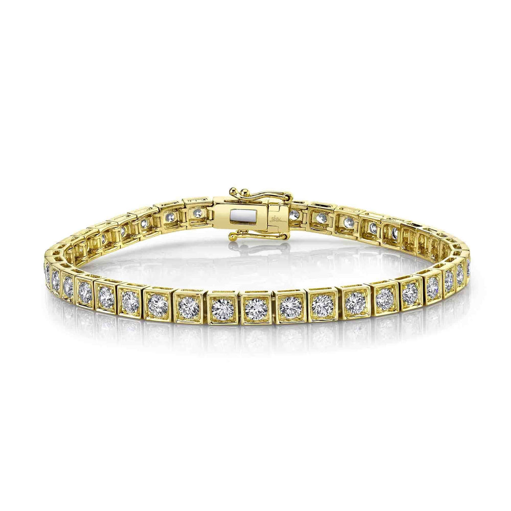 4.50CT DIAMOND BOX TENNIS BRACELET