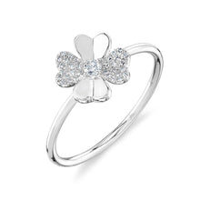 Shy Creation 0.11Ct Diamond Clover Ring SC55022121