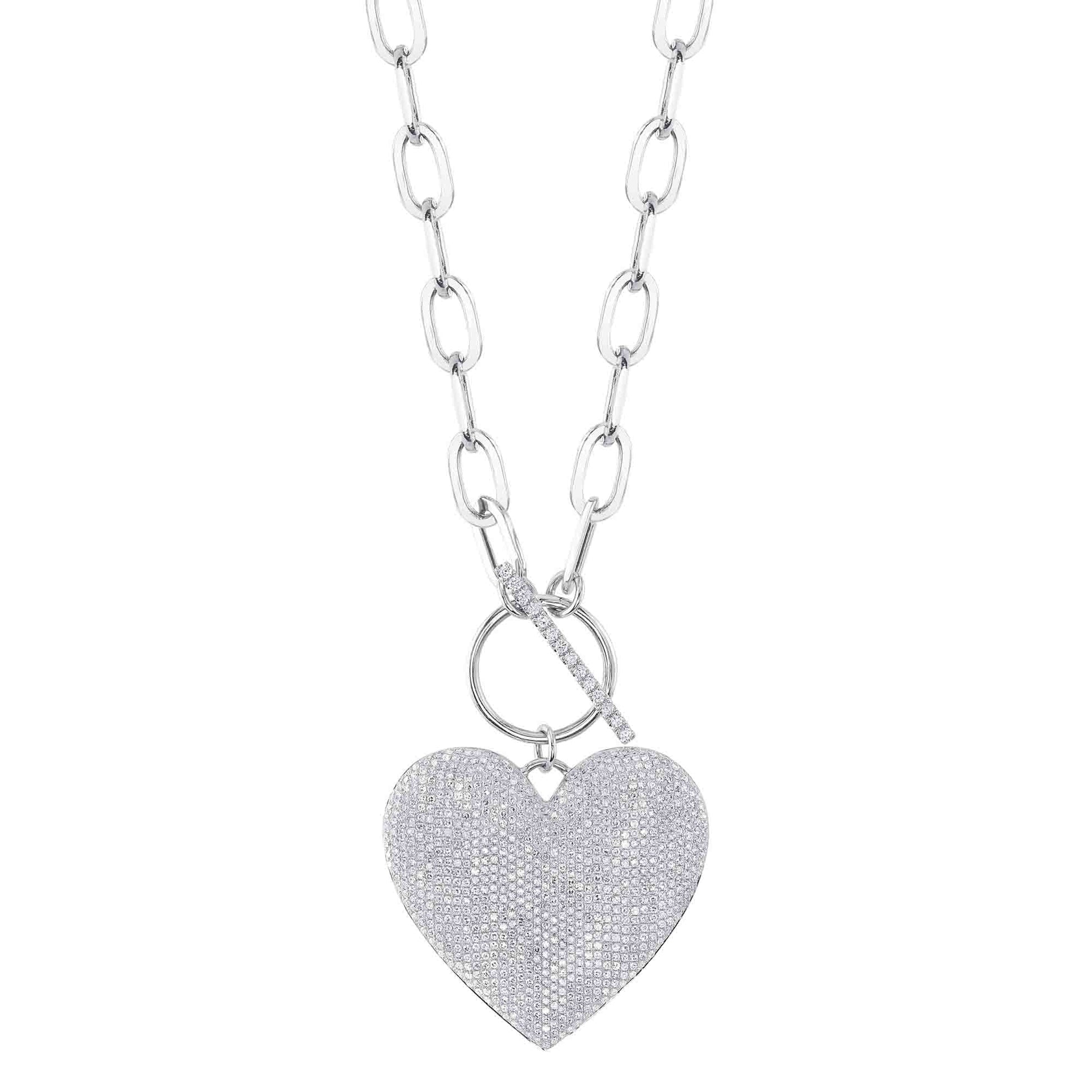 shy-creation-1-99ct-diamond-pave-heart-paper-clip-link-necklace-sc55022369v4