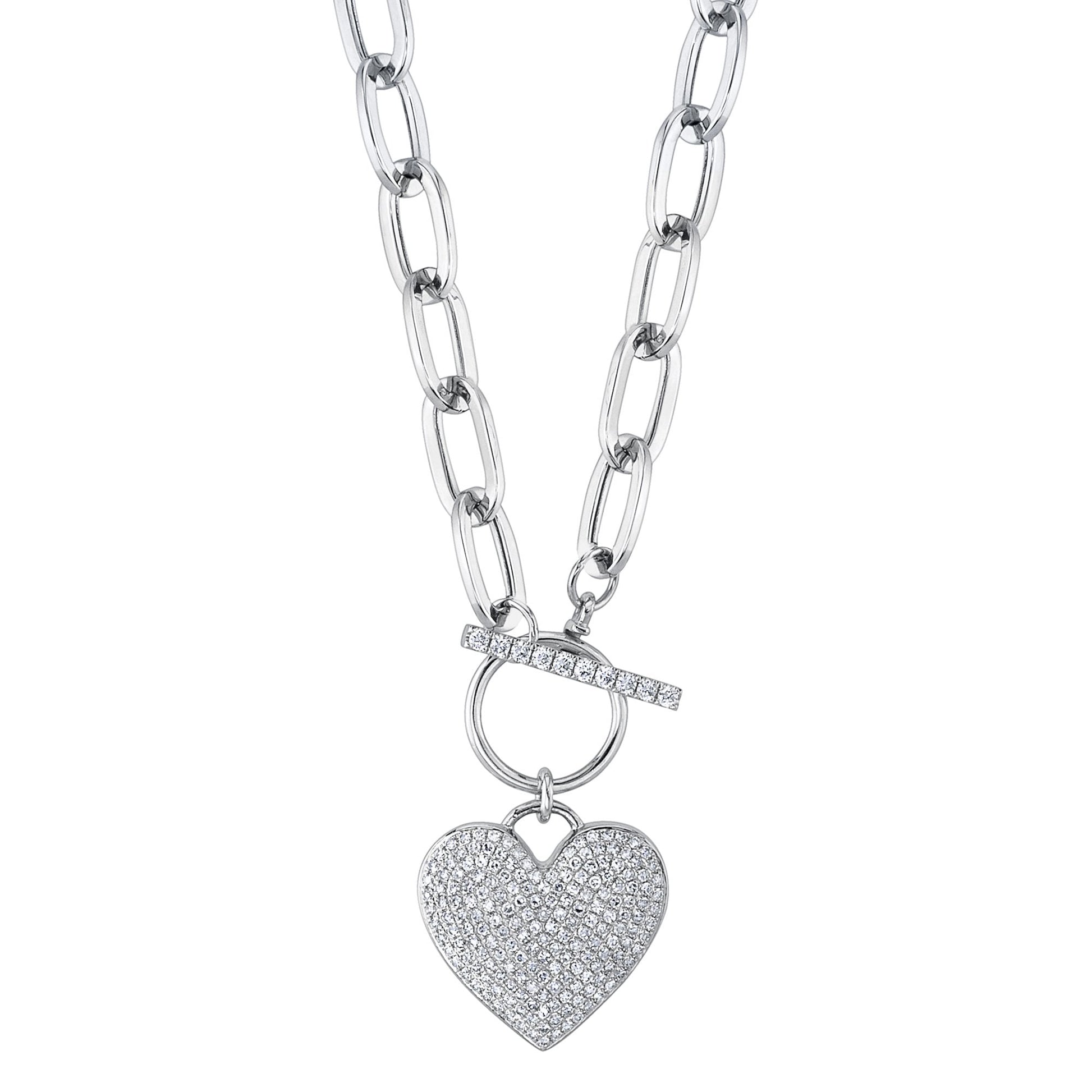 shy-creation-0-50ct-diamond-pave-heart-paper-clip-link-necklace-sc55022369