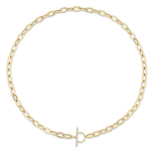 Shy Creation 0.13Ct Diamond Paper Clip Link Necklace SC55022370V2