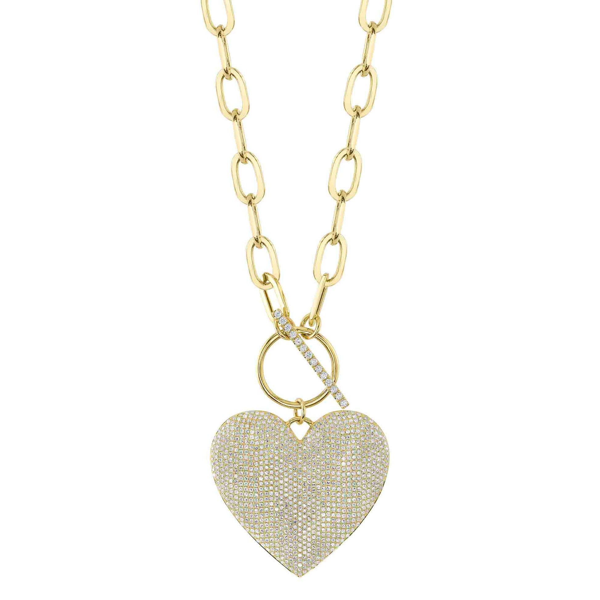 shy-creation-1-99ct-diamond-pave-heart-paper-clip-link-necklace-sc55022370v4