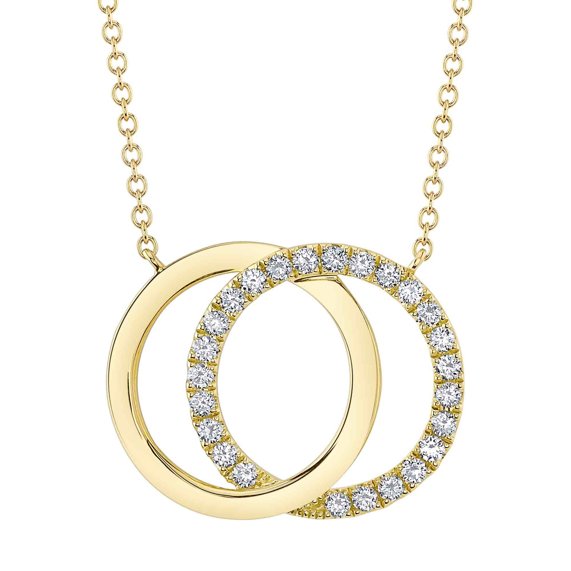shy-creation-0-31ct-diamond-love-knot-circle-necklace-sc55022496