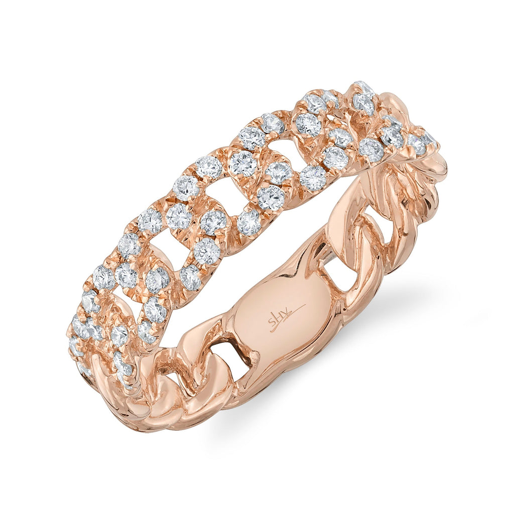 0.41CT DIAMOND LINK RING