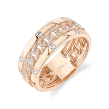 0.34CT DIAMOND LINK MEN'S RING