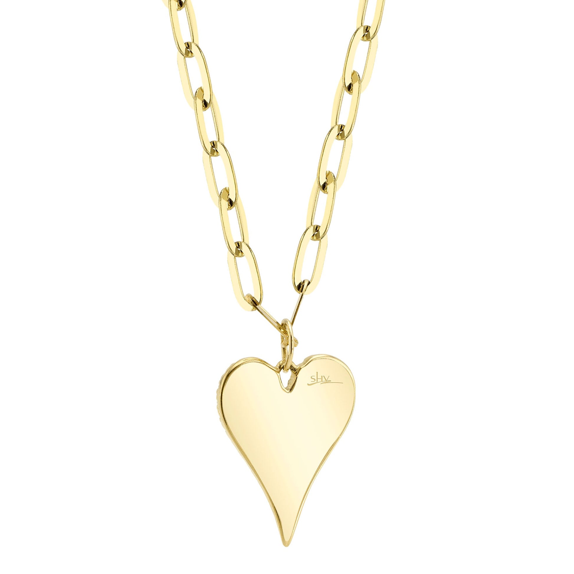 shy-creation-0-21ct-diamond-pave-heart-paper-clip-link-necklace-sc55022785v2